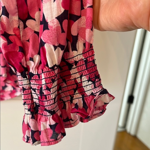 Talbots Pink Hearts Blouse Perfect for Valentines Excellent Condition - Picture 8 of 10